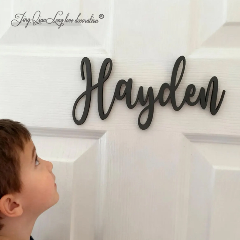 Baby Nursery Name Sign - Custom Wood Nursery Name Sign: Personalized