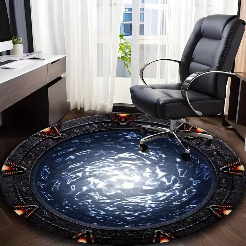 Soft Rug Nursery - VIKAMA Non-slip Stargate Round Rug Soft