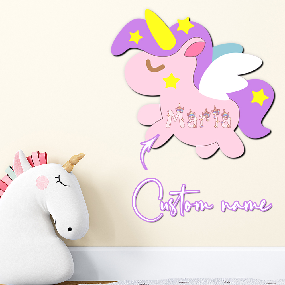 Custom Unicorn Wooden Name Sig - огляд і ціна Baby Nursery Wall Decor