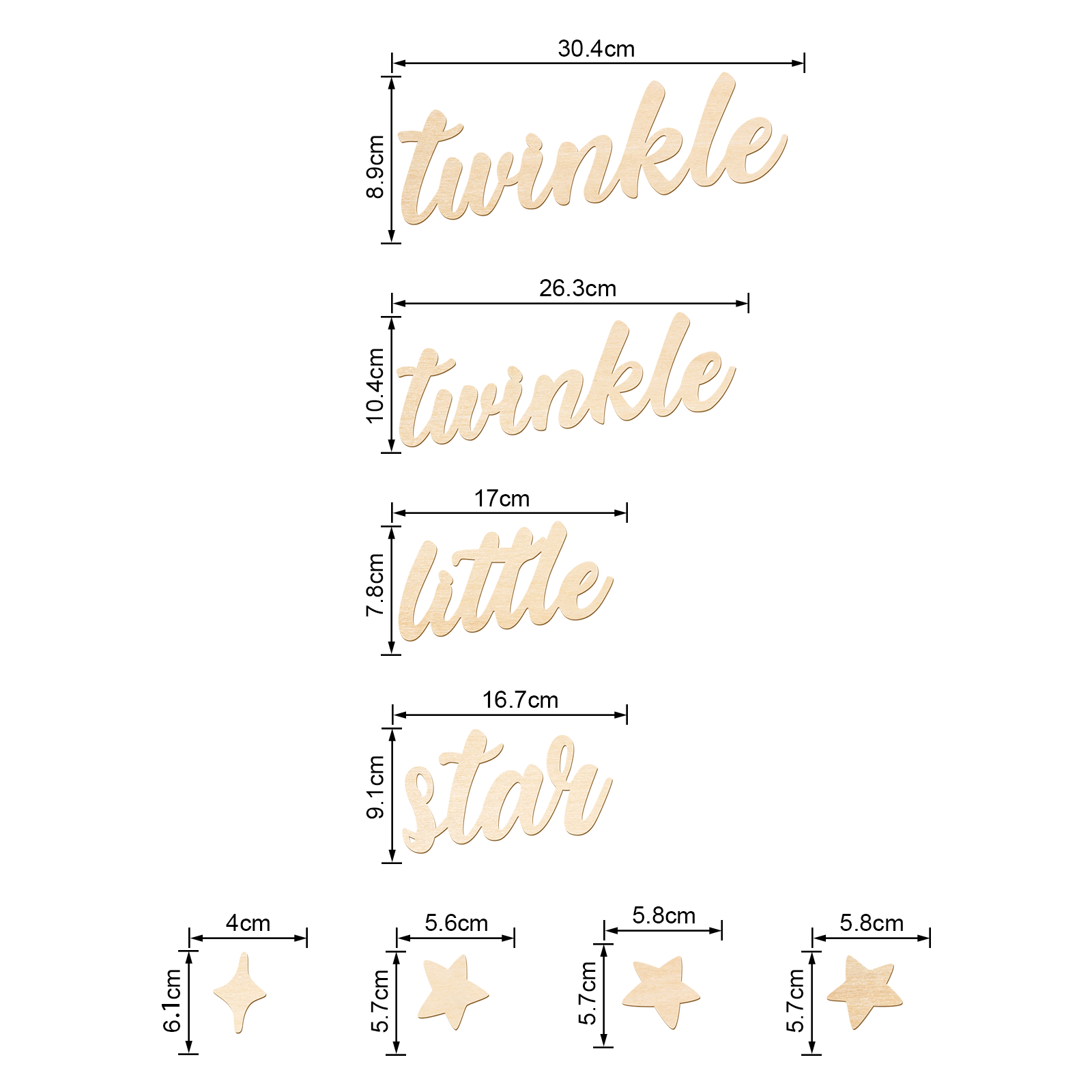 Twinkle Twinkle Little Star Wo - огляд і ціна Baby Nursery Wall Decor