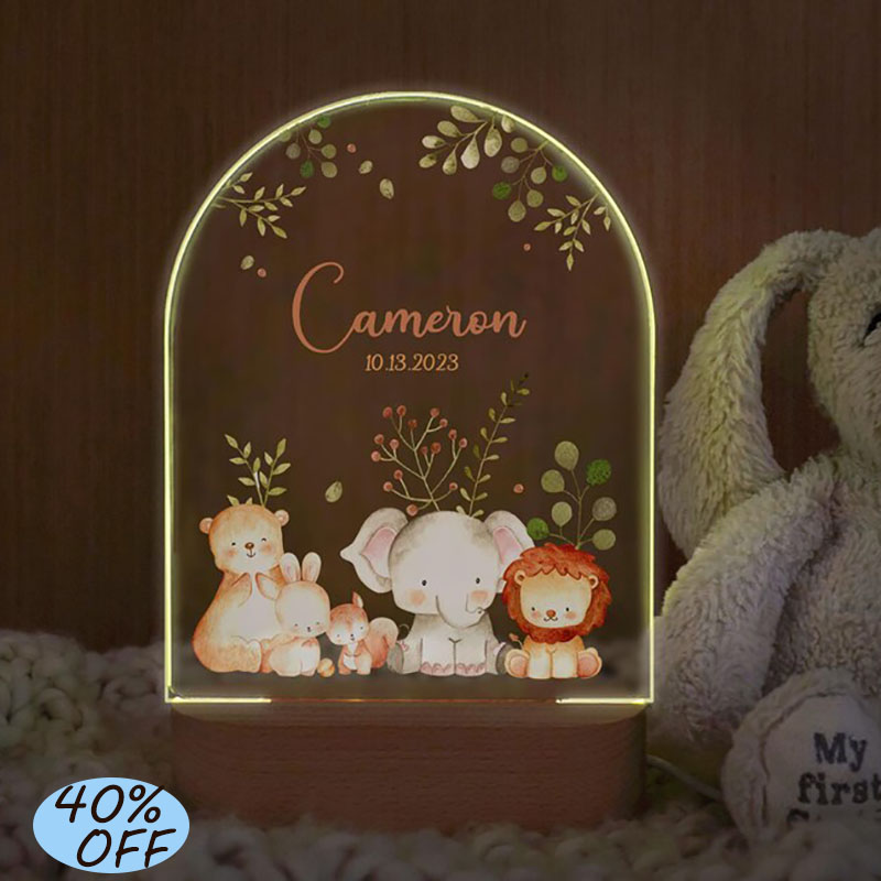 Custom Name Baby Night Light P - огляд і ціна Baby Nursery Boy