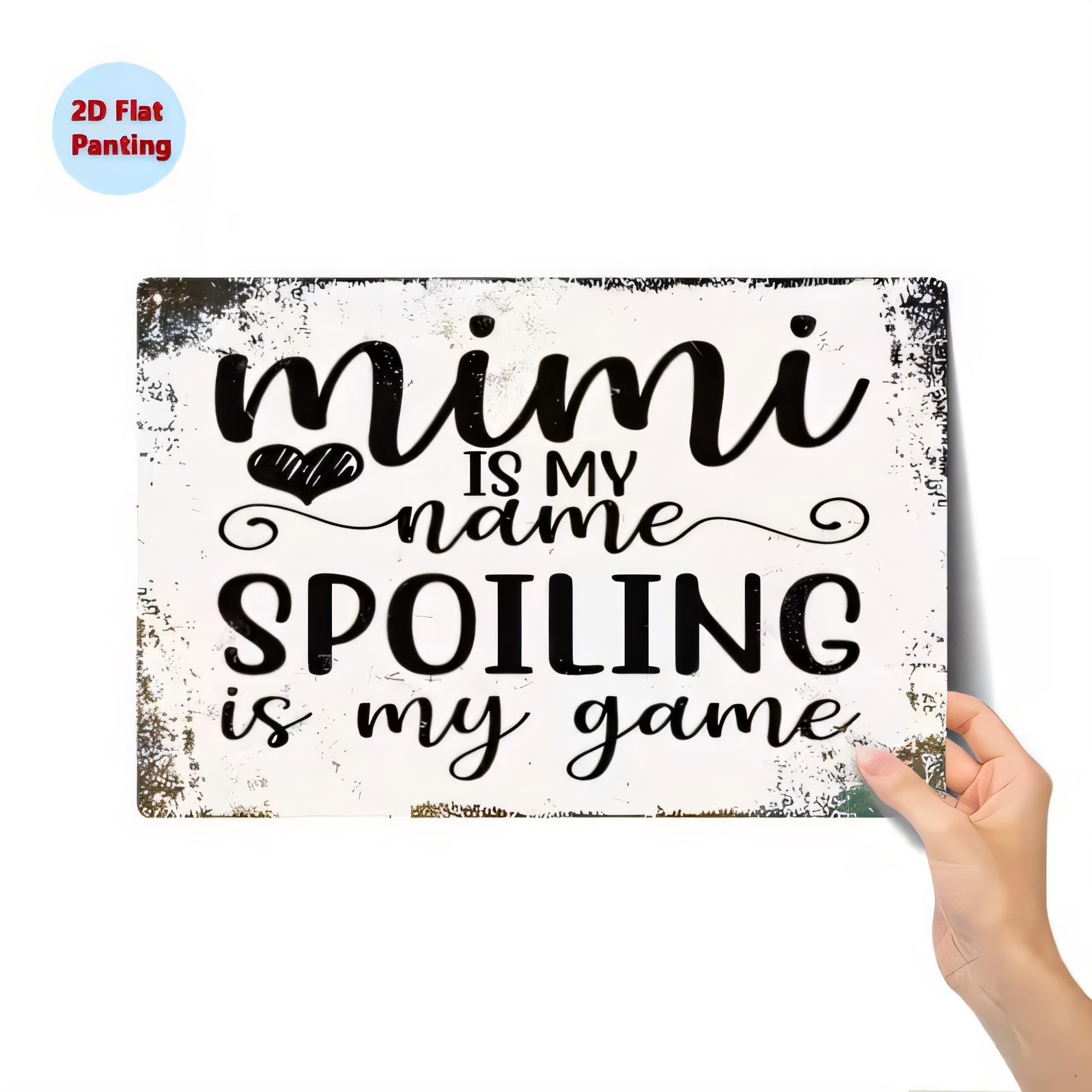 Tin Sign MIMI IS NAME Spoiling - огляд і ціна Baby Nursery Vintage