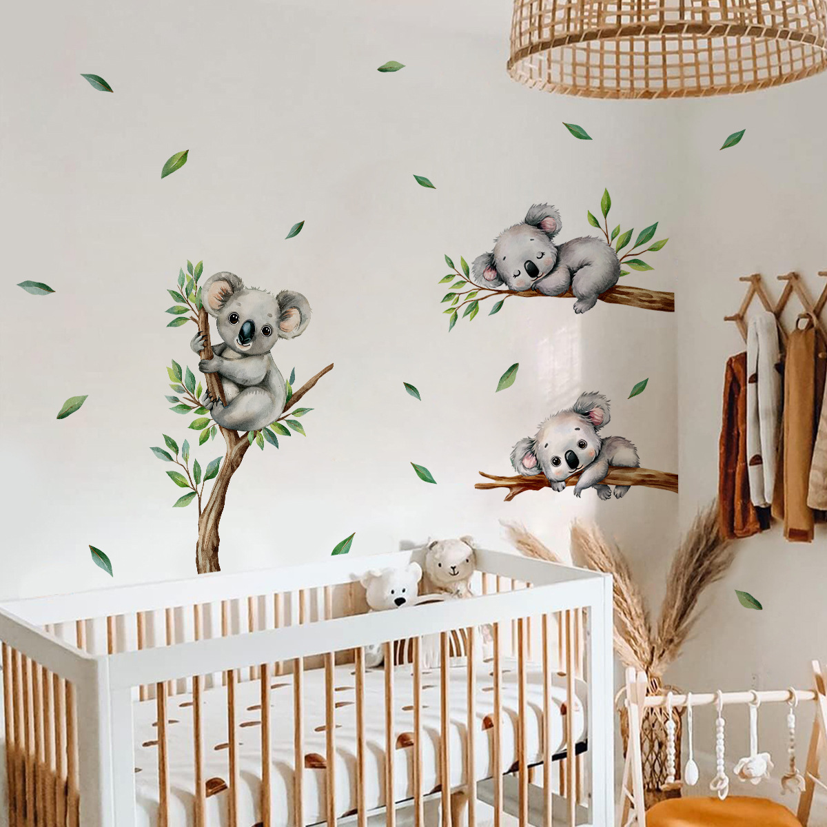Cartoon Koala Climbing Tree Br - огляд і ціна Baby Nursery Decals