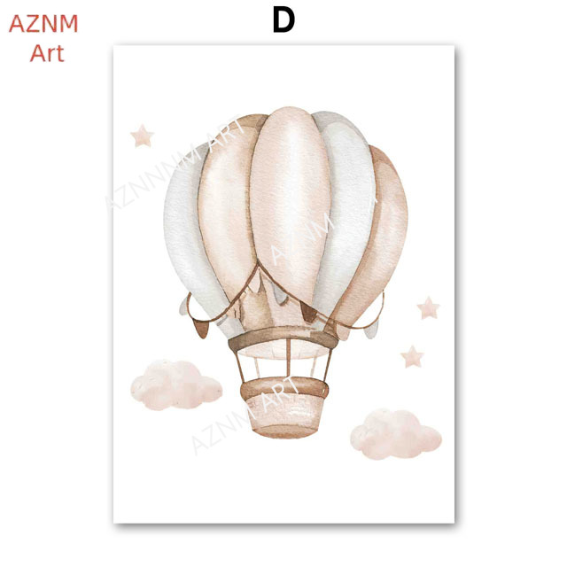 Elephant Balloon Rainbow Moon  - огляд і ціна Baby Nursery Wall Decor