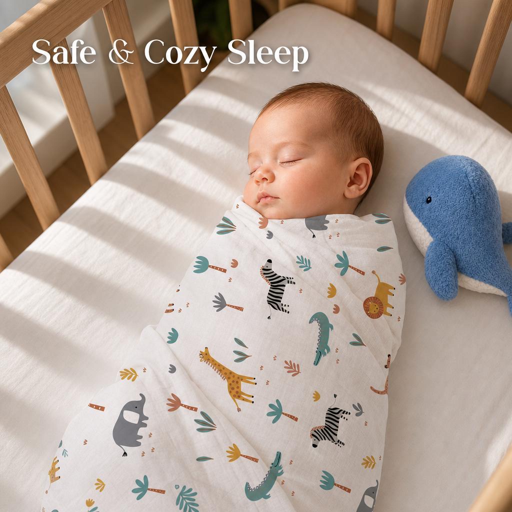 3-Pack Baby Muslin Swaddle Bla - огляд і ціна Baby Nursery Boy