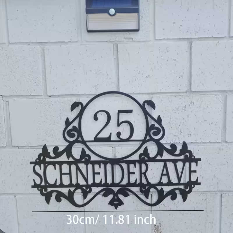Custom Metal House Number & St - огляд і ціна Baby Nursery Name Sign