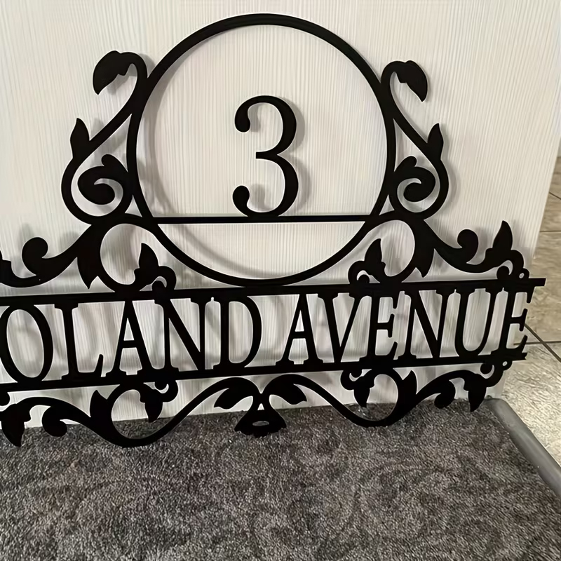 Custom Metal House Number & St - огляд і ціна Baby Nursery Name Sign