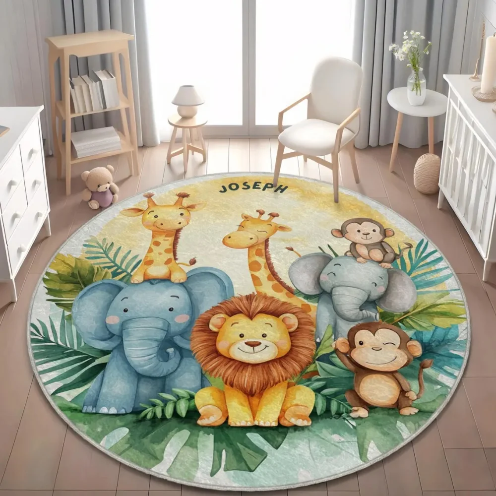 Wild Safari Animal Floor Mat G - огляд і ціна Soft Rug Nursery
