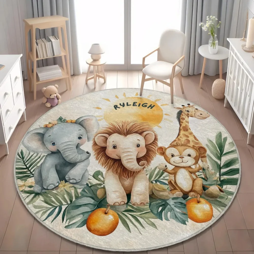 Wild Safari Animal Floor Mat G - огляд і ціна Soft Rug Nursery