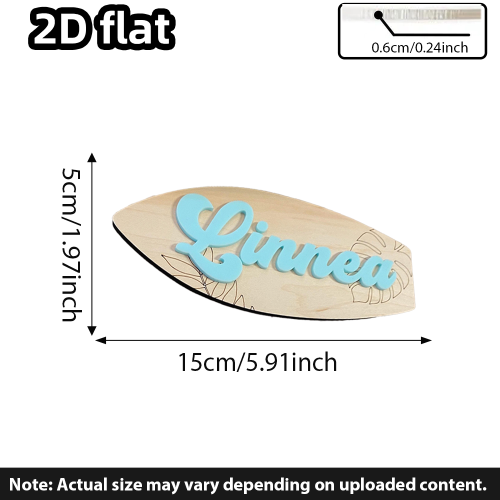 Surfboard Baby Name Signboard  - огляд і ціна Baby Nursery Wall Decor