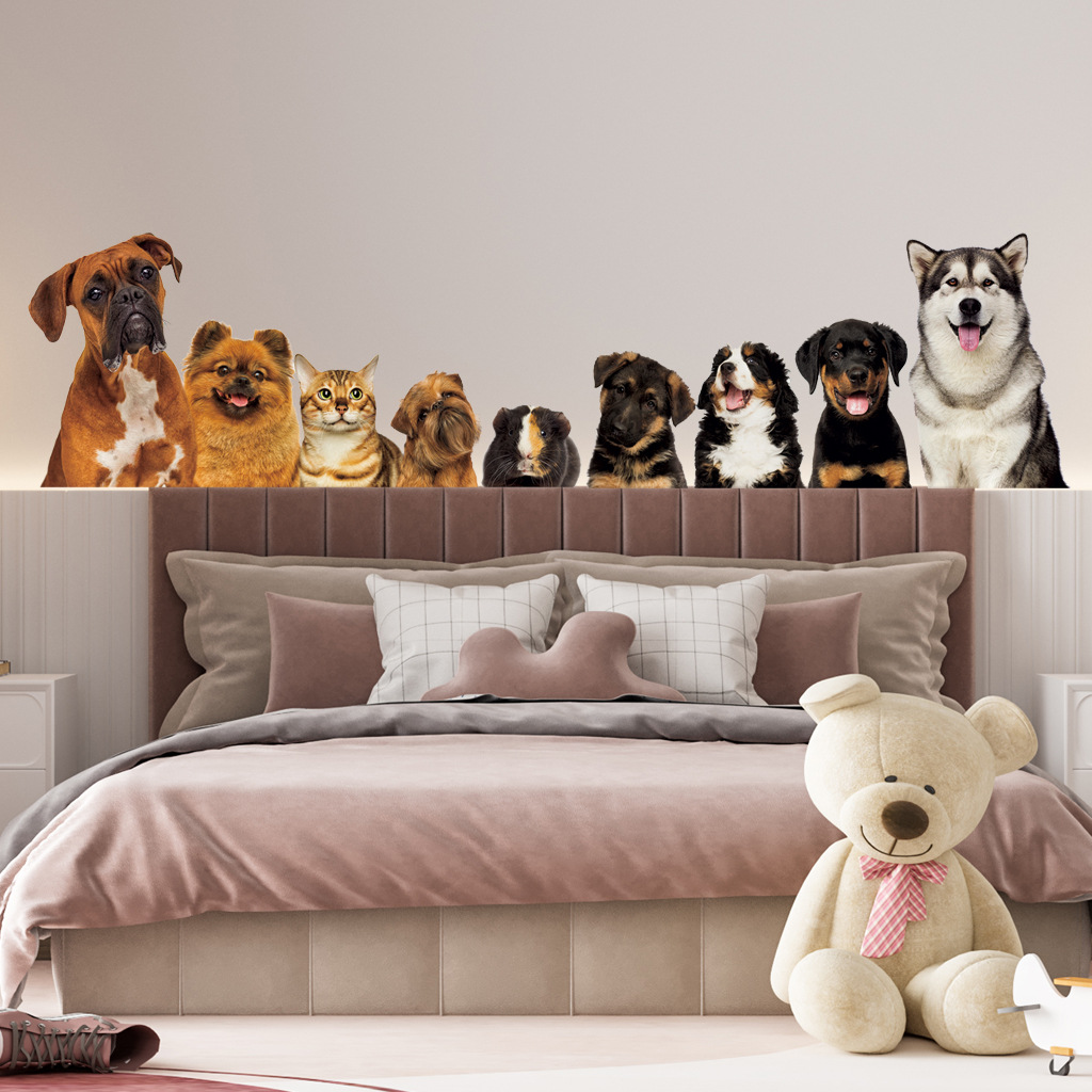 C30# 9 Cute Cats And Dogs Wall - огляд і ціна Baby Nursery Decals