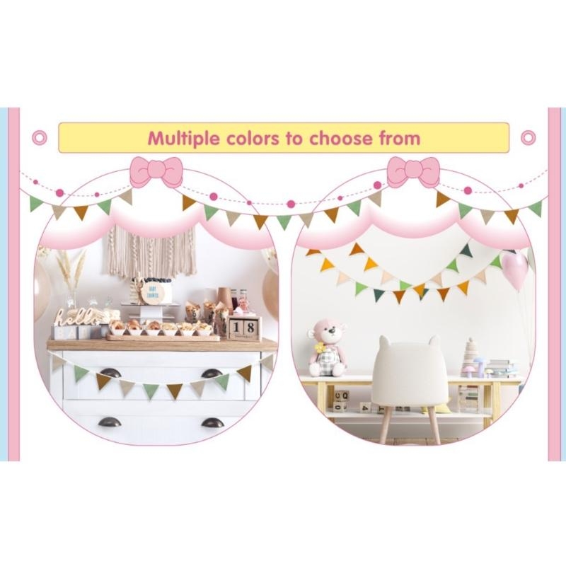  Soft Nursery Bunting Banners  - огляд і ціна Baby Nursery Vintage
