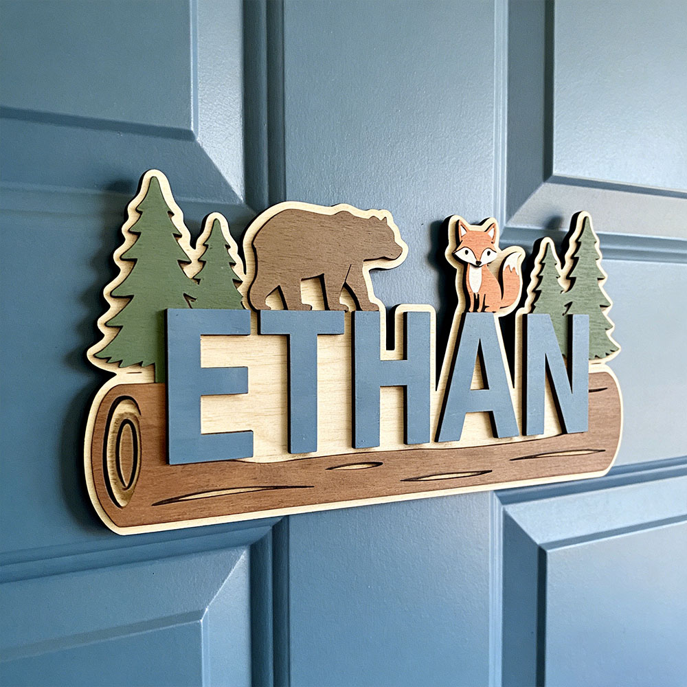 Woodland Forest Animal Persona - огляд і ціна Baby Nursery Wall Decor
