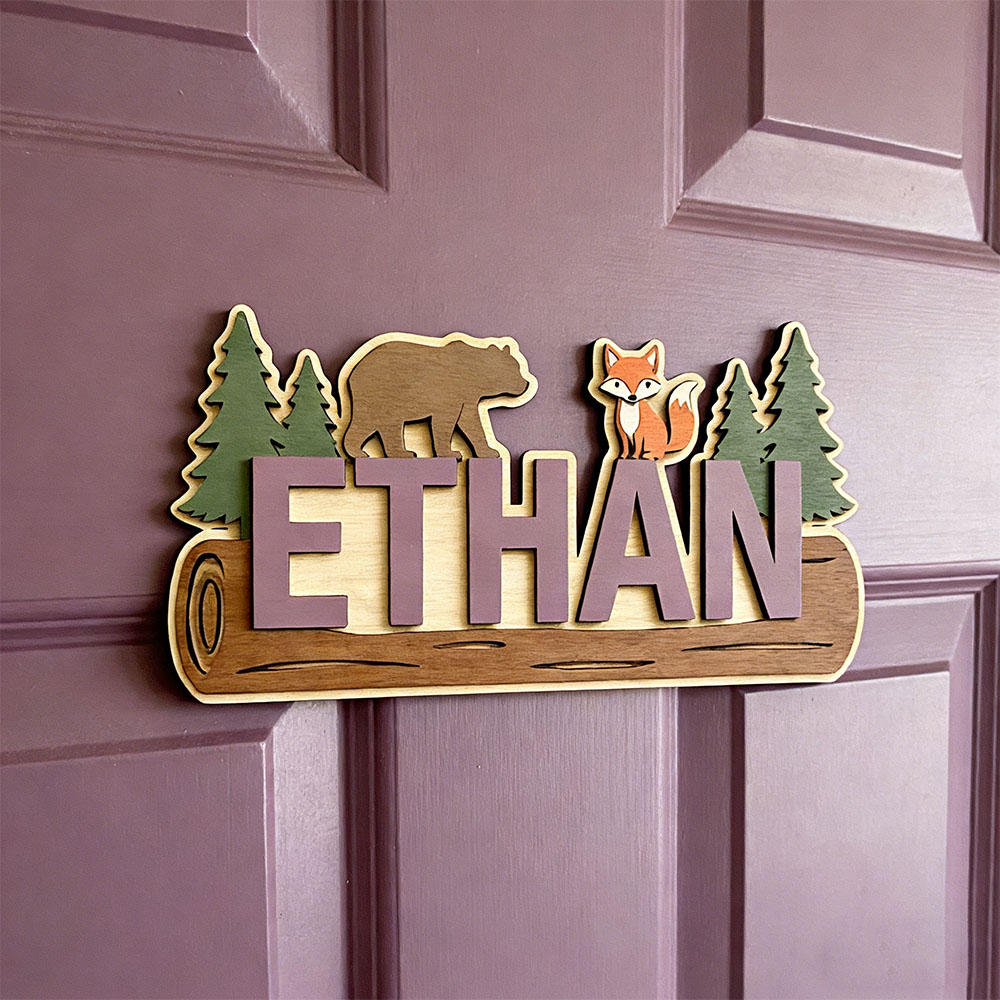 Woodland Forest Animal Persona - огляд і ціна Baby Nursery Wall Decor