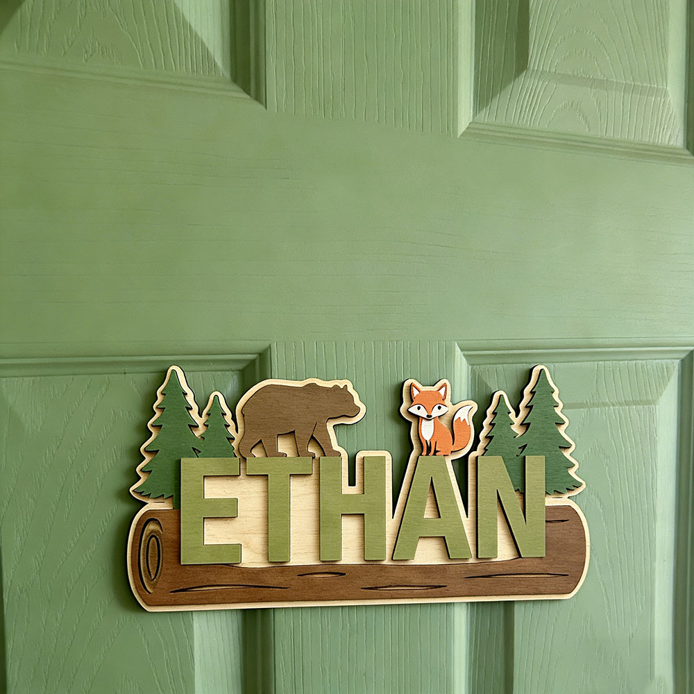 Woodland Forest Animal Persona - огляд і ціна Baby Nursery Wall Decor
