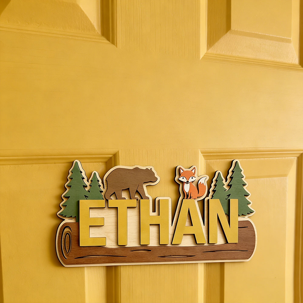 Woodland Forest Animal Persona - огляд і ціна Baby Nursery Wall Decor