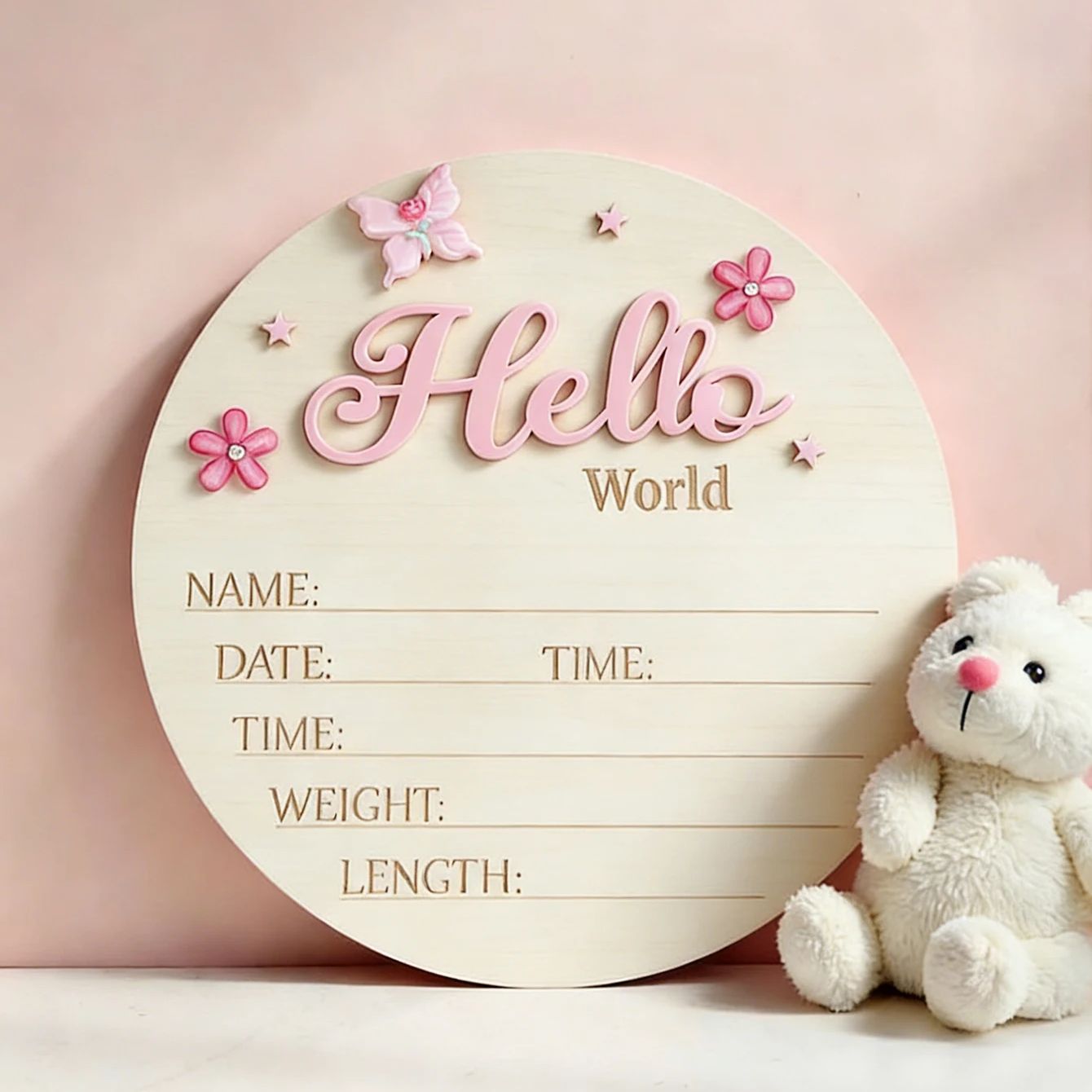 Ylsteed Pink Butterfly Hello W - огляд і ціна Milestone Card Set
