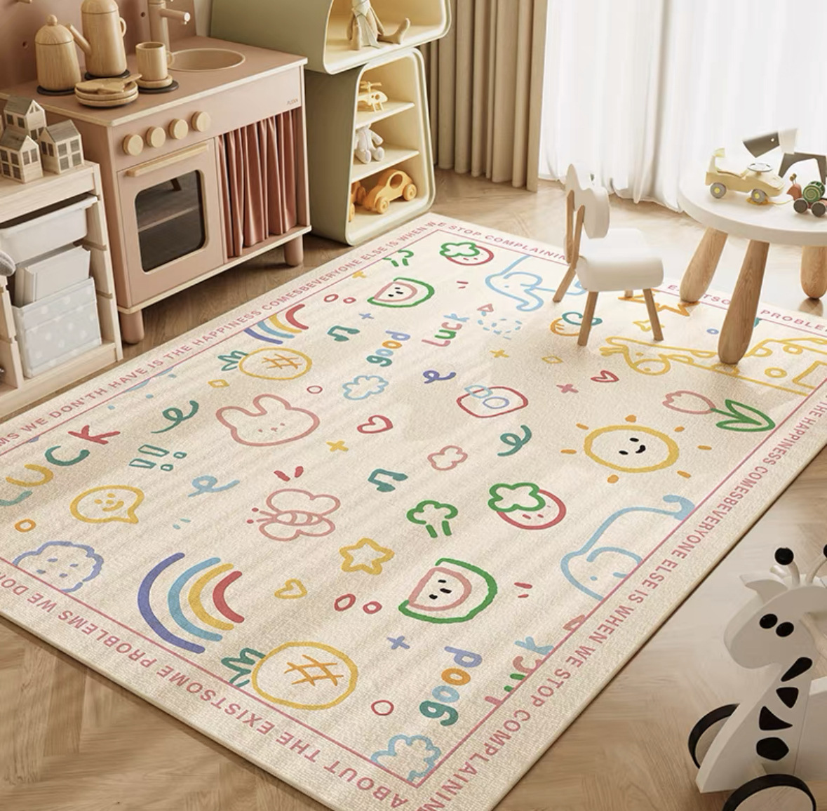 VIKAMA Neutral Cartoon Lion Ba - огляд і ціна Soft Rug Nursery