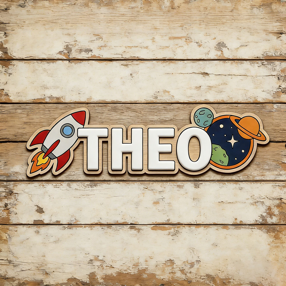 Personalized Space Rocket Name - огляд і ціна Baby Nursery Wall Decor