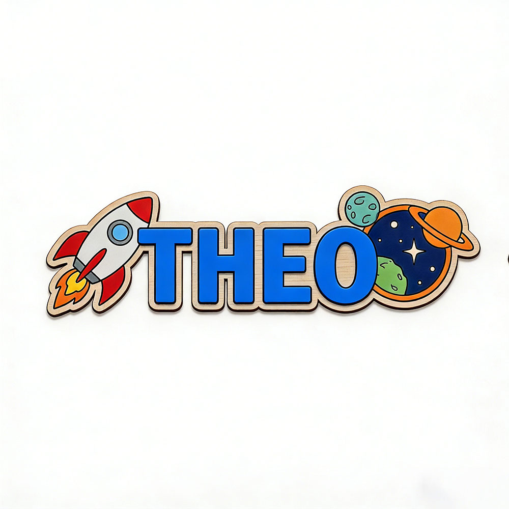 Personalized Space Rocket Name - огляд і ціна Baby Nursery Wall Decor