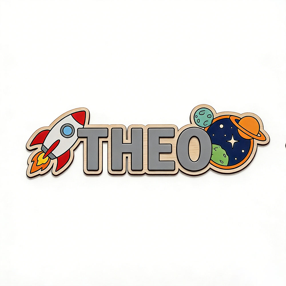 Personalized Space Rocket Name - огляд і ціна Baby Nursery Wall Decor