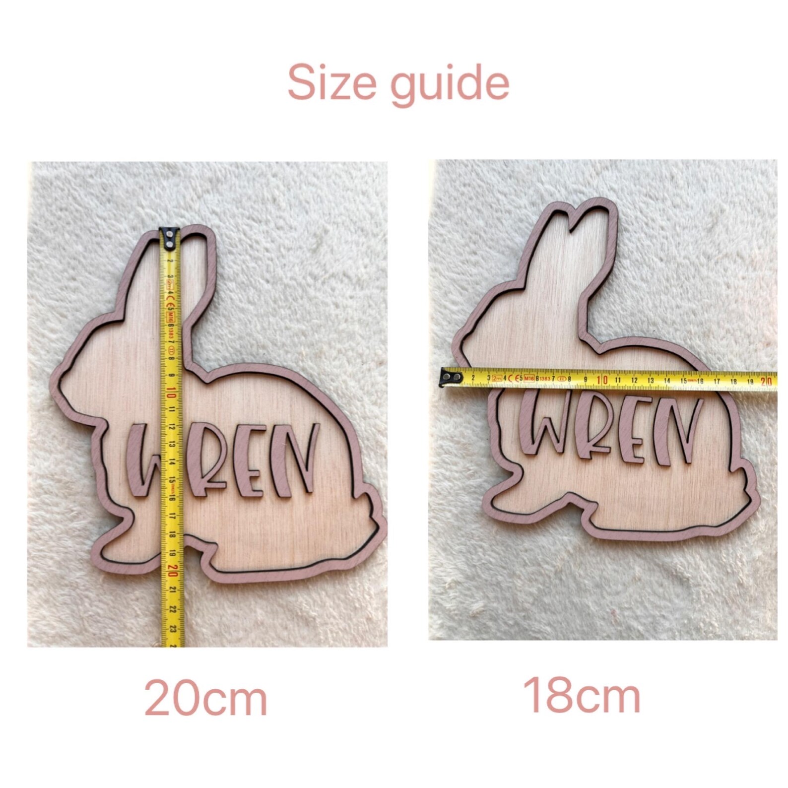 Personalized Bunny Name Wooden - огляд і ціна Baby Nursery Wall Decor