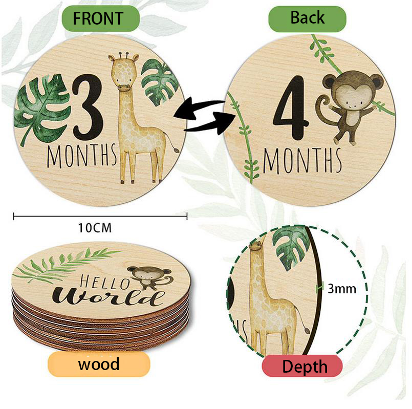 10X10CM 7pcs Milestones Monthl - огляд і ціна Milestone Card Set