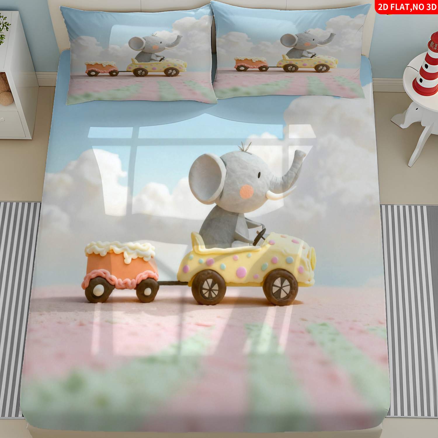 Christmas 2D Digital Print Thr - огляд і ціна Baby Nursery Elephant Theme