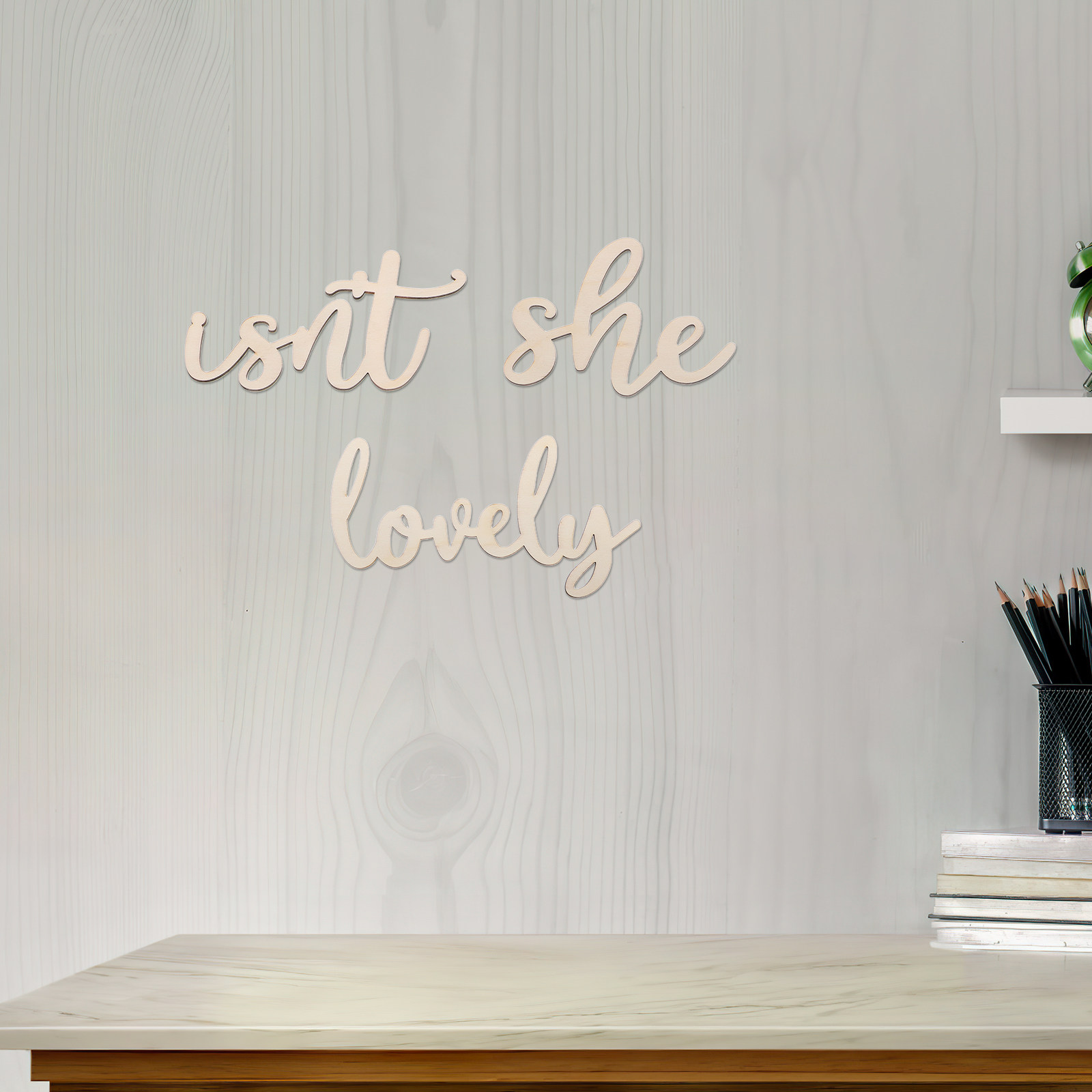 Wood Sign Wooden Wall Sticker  - огляд і ціна Baby Nursery Wall Decor