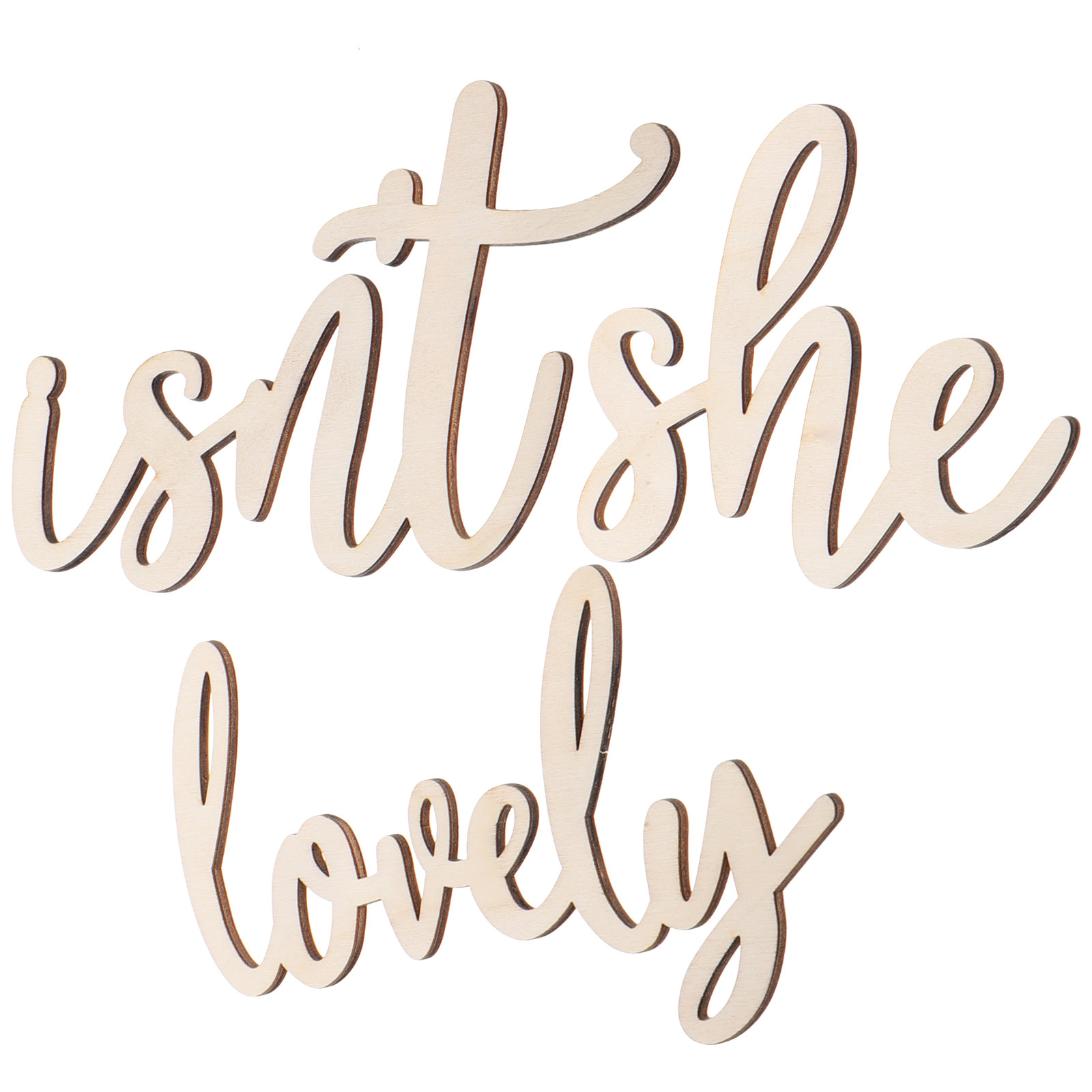 Wood Sign Wooden Wall Sticker  - огляд і ціна Baby Nursery Wall Decor