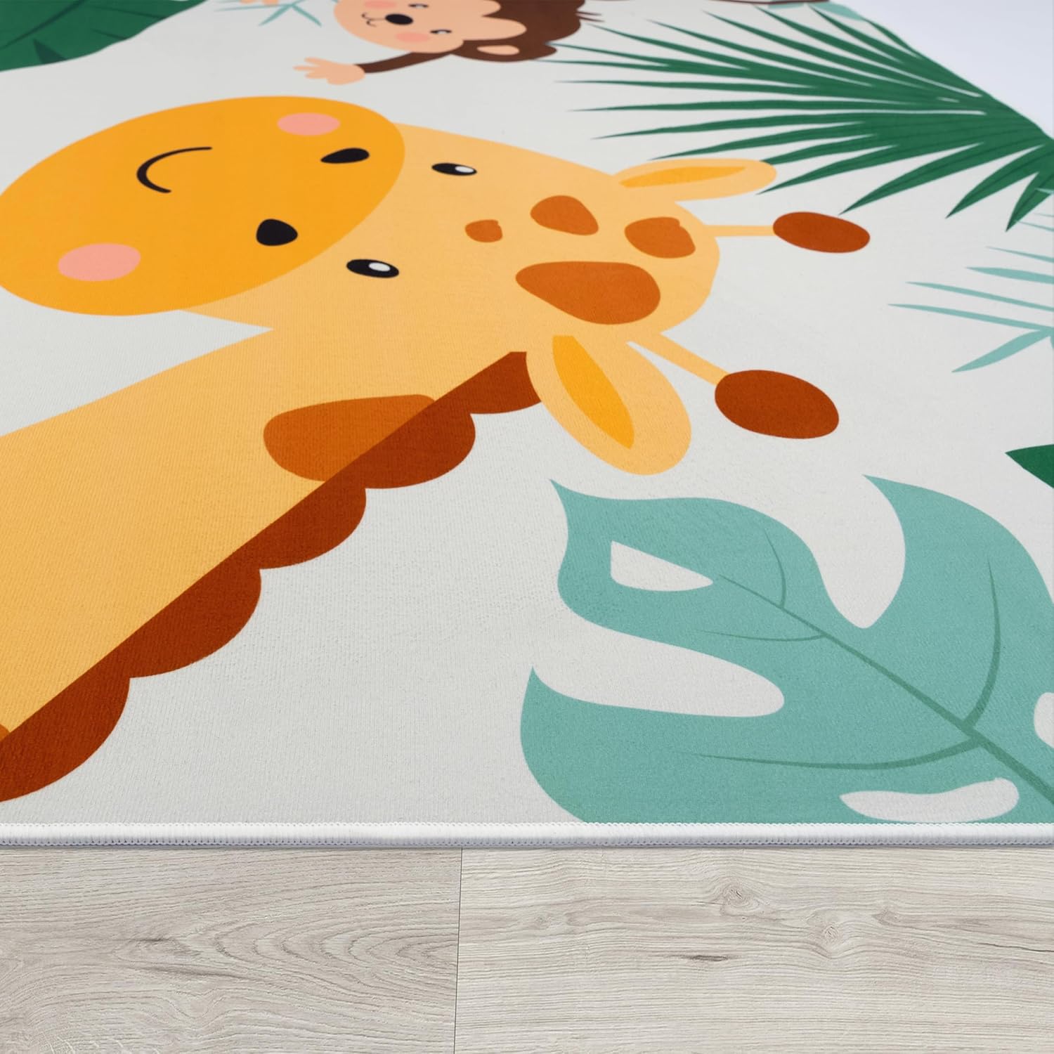 Soft Round Jungle Animal Print - огляд і ціна Baby Nursery Jungle Rug