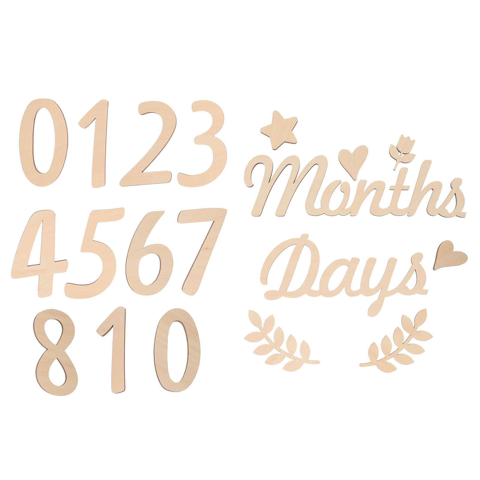 1Set Baby Month Wooden Milesto - огляд і ціна Milestone Card Set