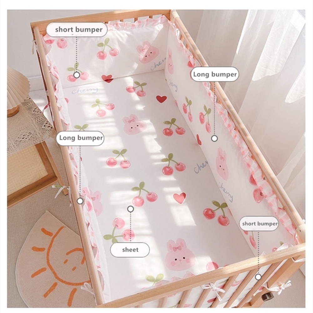 5Pcs Crib Bedding Set Girl Bab - огляд і ціна Baby Nursery Boy