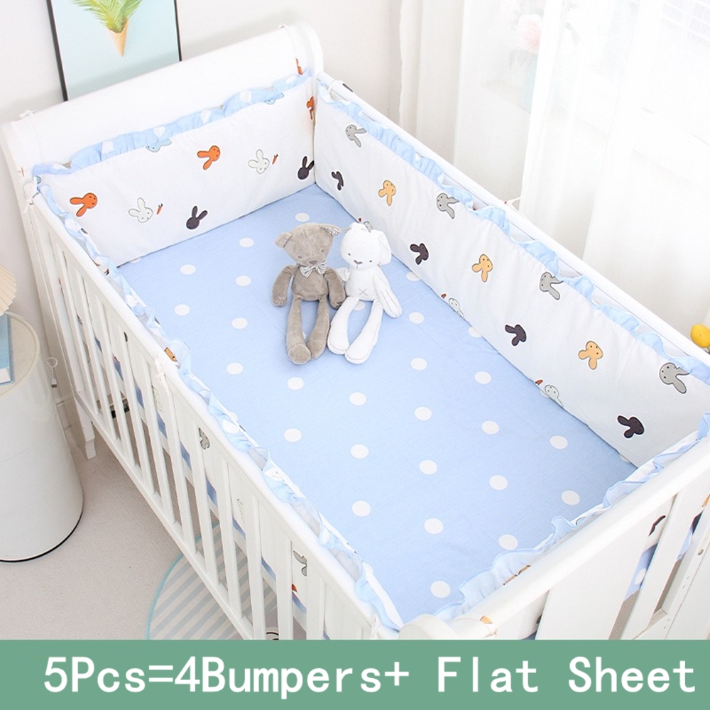 5Pcs Crib Bedding Set Girl Bab - огляд і ціна Baby Nursery Boy