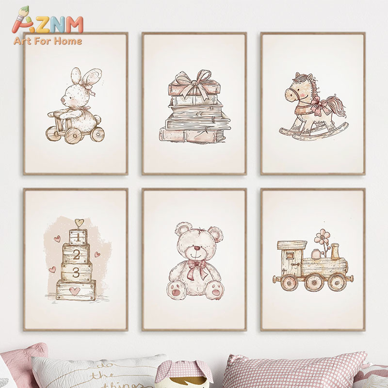 AZNM Vintage Baby Toy Canvas W - огляд і ціна Baby Nursery Vintage