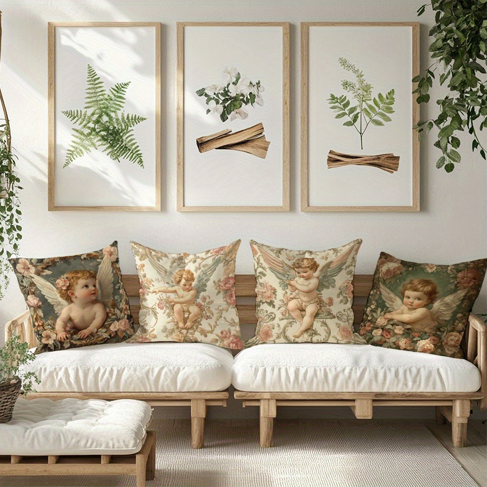 Printed Angel Floral Pillow Co - огляд і ціна Baby Nursery Vintage