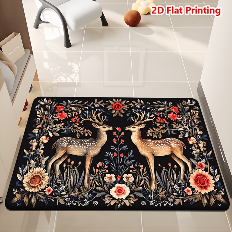 Safari Animals Doormat Elephan - огляд і ціна Baby Nursery Jungle Rug