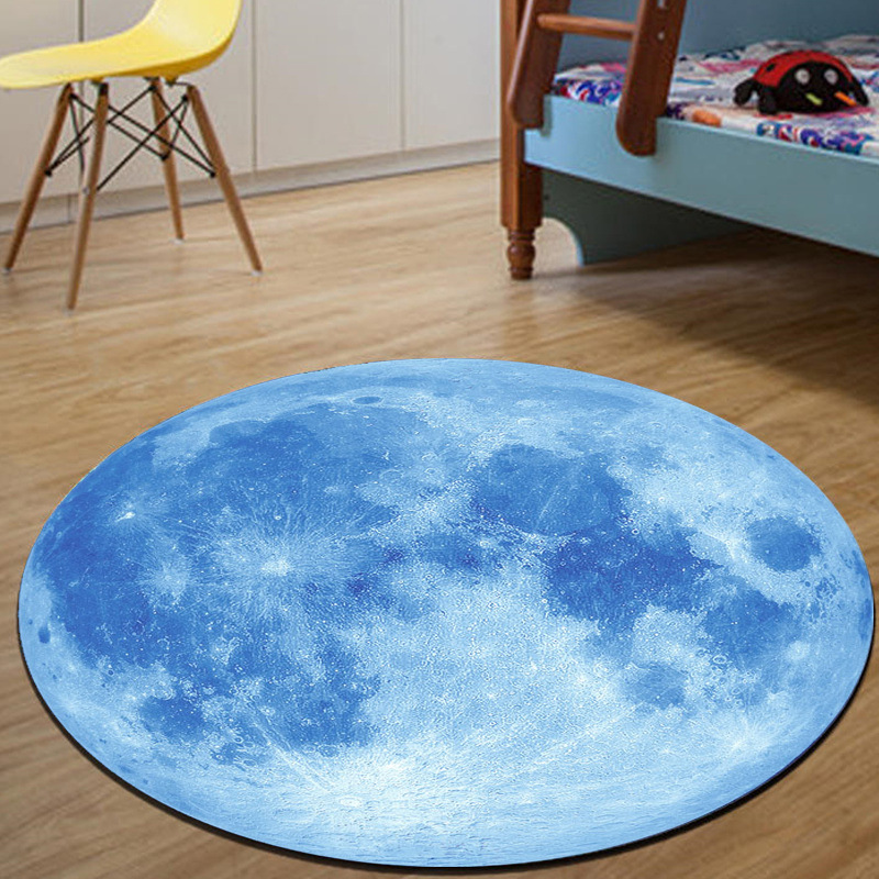 Realistic Blue Full Moon Print - огляд і ціна Soft Rug Nursery