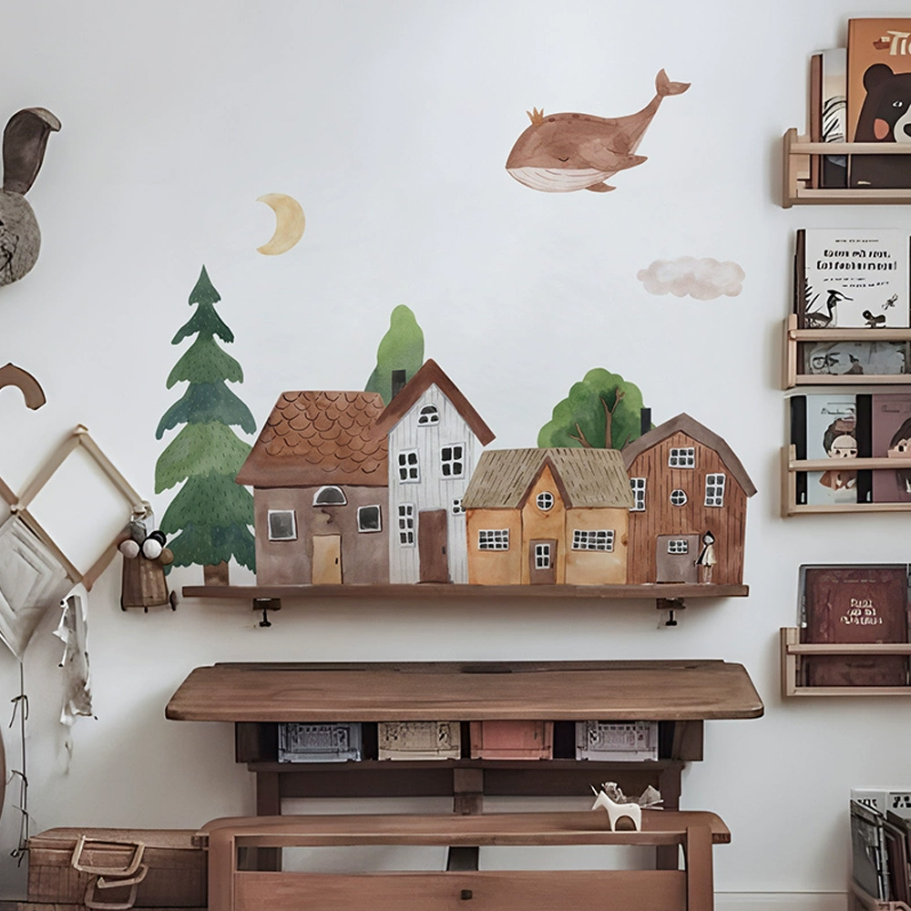Fabric Cartoon Forest Vintage  - огляд і ціна Baby Nursery Wall Decor