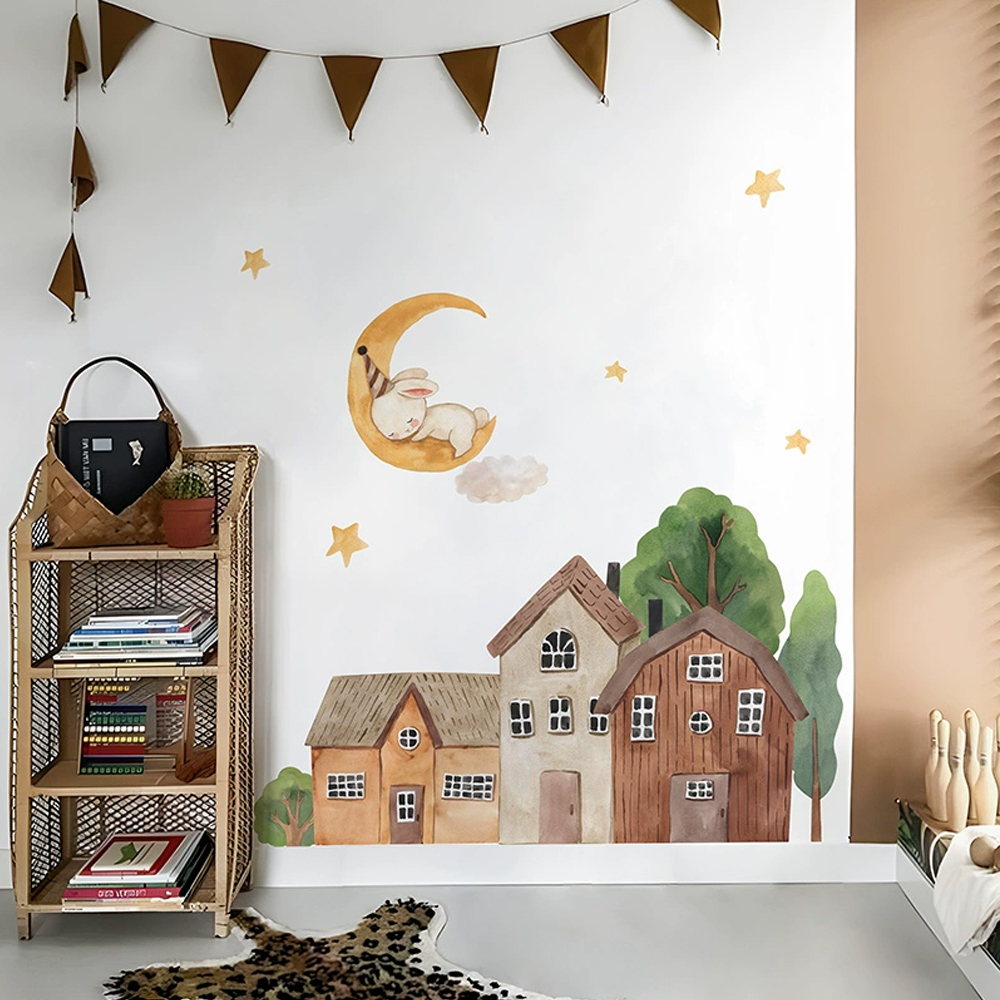 Fabric Cartoon Forest Vintage  - огляд і ціна Baby Nursery Wall Decor