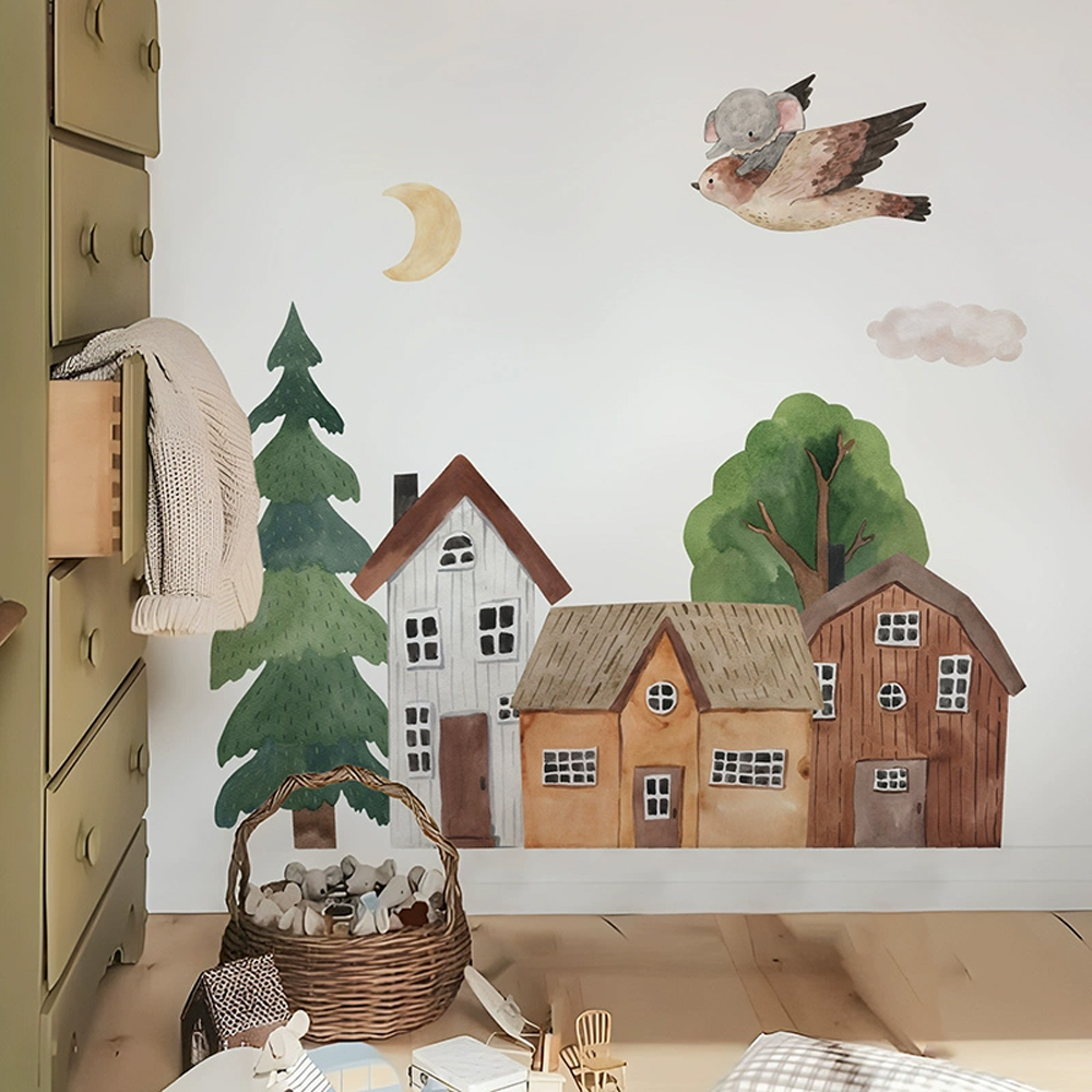Fabric Cartoon Forest Vintage  - огляд і ціна Baby Nursery Wall Decor