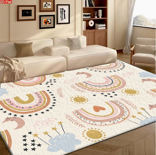 Boho Rainbow Moon Star Cloud C - огляд і ціна Soft Rug Nursery